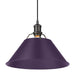 Golden - 3306-L BLK-EP - One Light Pendant - Orwell - Matte Black