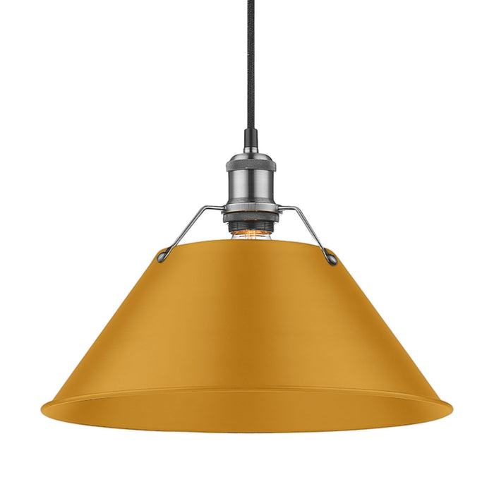 Golden - 3306-L PW-AY - One Light Pendant - Orwell - Pewter