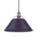 Golden - 3306-L PW-EP - One Light Pendant - Orwell - Pewter