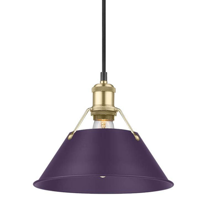 Golden - 3306-M BCB-EP - One Light Pendant - Orwell - Brushed Champagne Brass