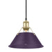 Golden - 3306-M BCB-EP - One Light Pendant - Orwell - Brushed Champagne Brass