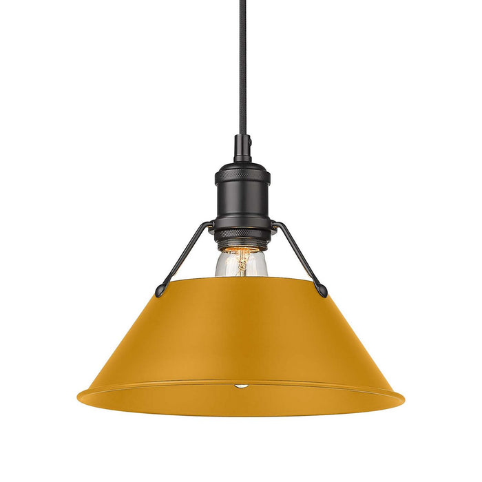 Golden - 3306-M BLK-AY - One Light Pendant - Orwell - Matte Black