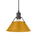 Golden - 3306-M BLK-AY - One Light Pendant - Orwell - Matte Black