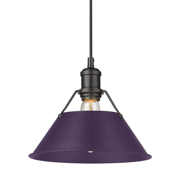 Golden - 3306-M BLK-EP - One Light Pendant - Orwell - Matte Black