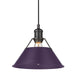 Golden - 3306-M BLK-EP - One Light Pendant - Orwell - Matte Black