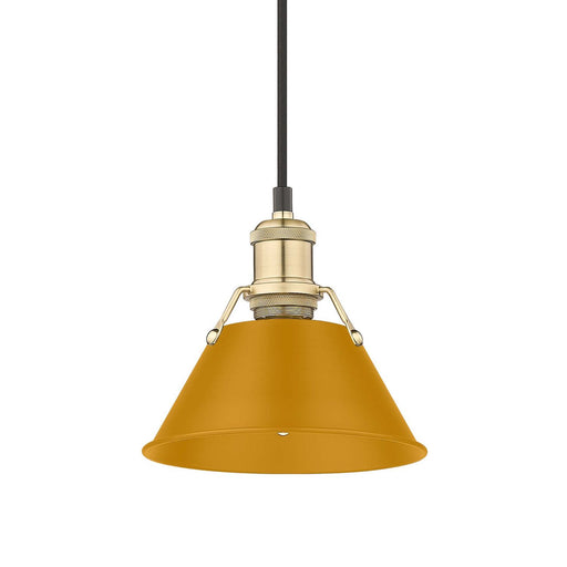 Orwell One Light Pendant Brushed Champagne Brass
