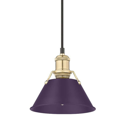 Orwell One Light Pendant Brushed Champagne Brass