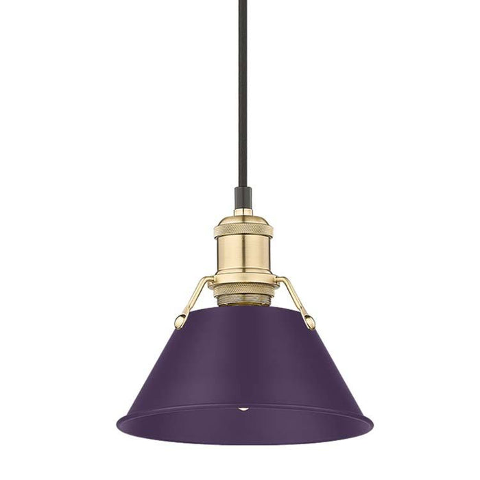 Golden - 3306-S BCB-EP - One Light Pendant - Orwell - Brushed Champagne Brass