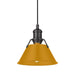 Golden - 3306-S BLK-AY - One Light Pendant - Orwell - Matte Black