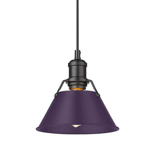 Golden - 3306-S BLK-EP - One Light Pendant - Orwell - Matte Black