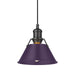 Golden - 3306-S BLK-EP - One Light Pendant - Orwell - Matte Black