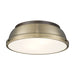 Golden - 3602-14 RBZ-AB - Two Light Flush Mount - Duncan - Rubbed Bronze