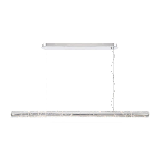 Crystallo LED Linear Pendant Polished Nickel