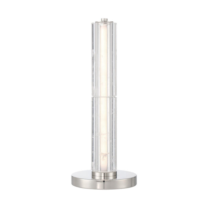 Golden - 3726-TL18 PN-CY - LED Table Lamp - Crystallo - Polished Nickel