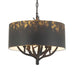 Golden - 4500-4P ABI - Four Light Pendant - Arboreal - Antique Black Iron