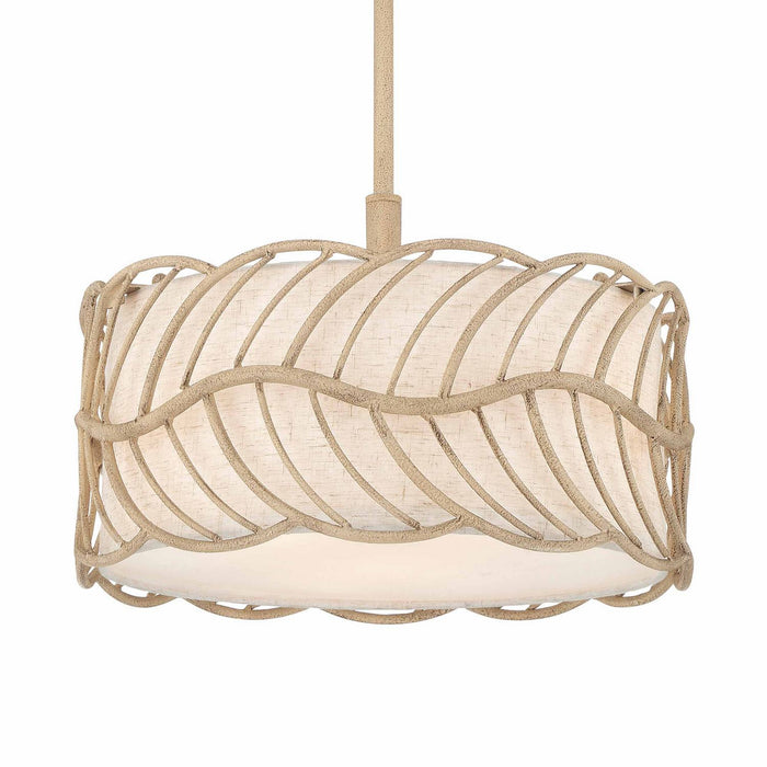 Golden - 4501-3P AM - Three Light Pendant - Simbolo - Almond