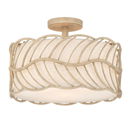 Simbolo Three Light Semi-Flush Mount Almond