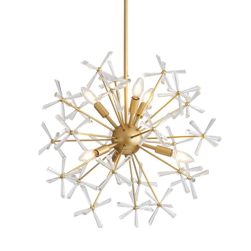 Dandelion Six Light Pendant Matte Gold