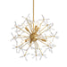 Golden - 4502-24 GLD - Six Light Pendant - Dandelion - Matte Gold