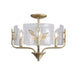 Golden - 4503-4SF WG-HWG - Four Light Semi-Flush Mount - Bloem - White Gold