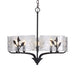 Golden - 4503-5P NB-HWG - Five Light Pendant - Bloem - Natural Black