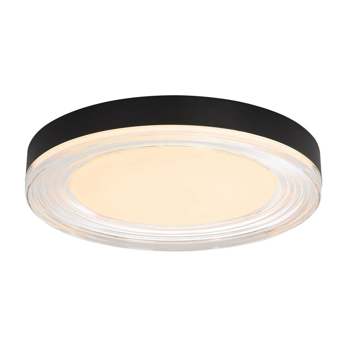 Golden - 9518-16 SNB-CLR - LED Flush Mount - Ondulada - Sand Black