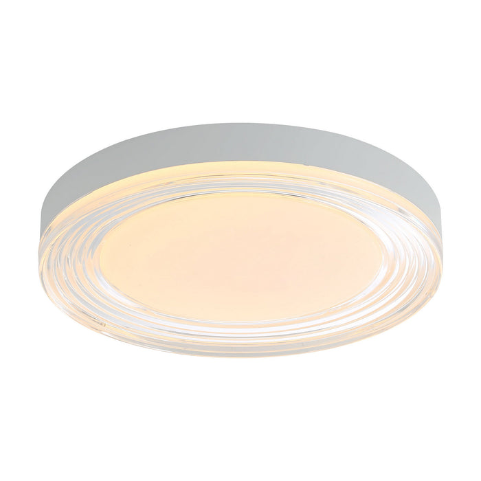 Golden - 9518-16 SNW-CLR - LED Flush Mount - Ondulada - Sand White