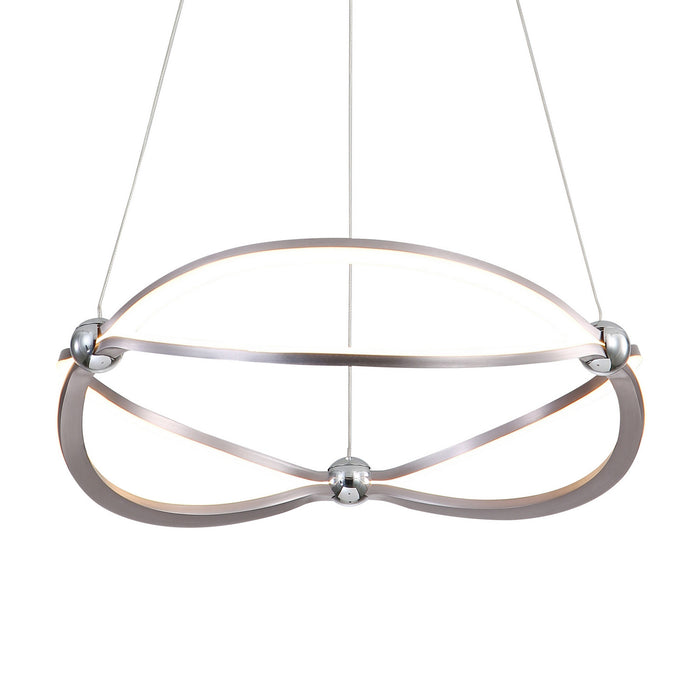 Golden - 7916-19 SNC - LED Chandelier - Spirale - Satin Nickel
