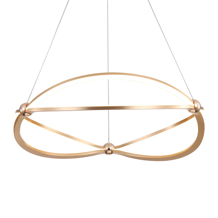 Golden - 7916-24 AGL - LED Chandelier - Spirale - Anodized Gold
