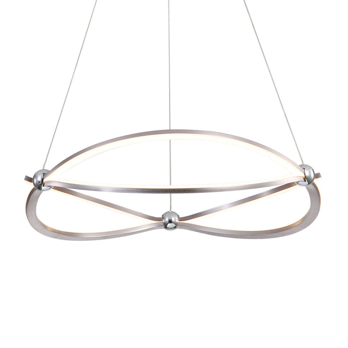 Golden - 7916-24 SNC - LED Chandelier - Spirale - Satin Nickel