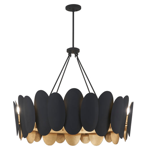 Vailen 12 Light Pendant Dark Matte Black
