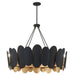 Minka-Lavery - 1418-897 - 12 Light Pendant - Vailen - Dark Matte Black