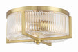 Craftmade - 60183-SB - Three Light Flushmount - Whittley - Satin Brass