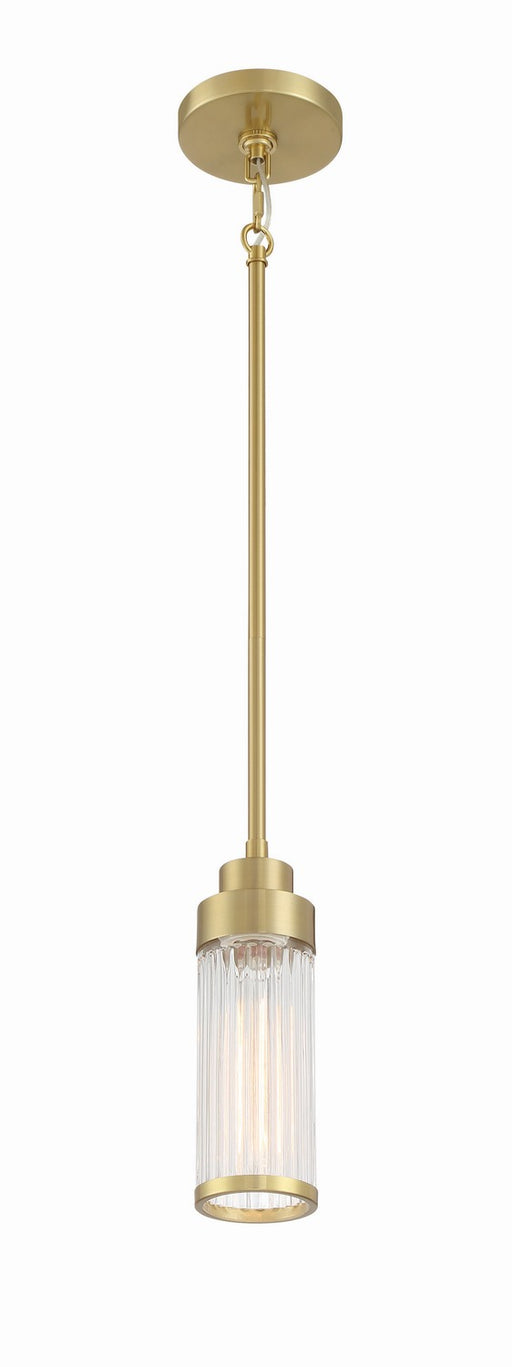 Craftmade - 60191-SB - One Light Mini Pendant - Whittley - Satin Brass