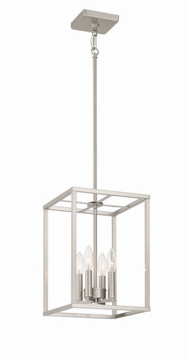 Signature Foyer Four Light Foyer Pendant Brushed Polished Nickel