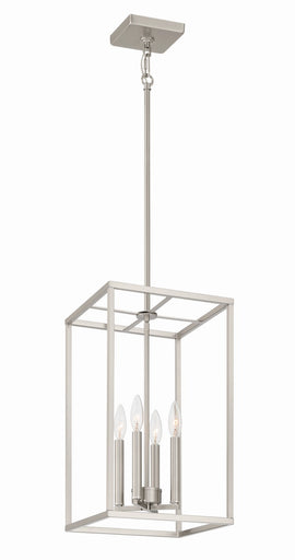 Signature Foyer Four Light Foyer Pendant Brushed Polished Nickel