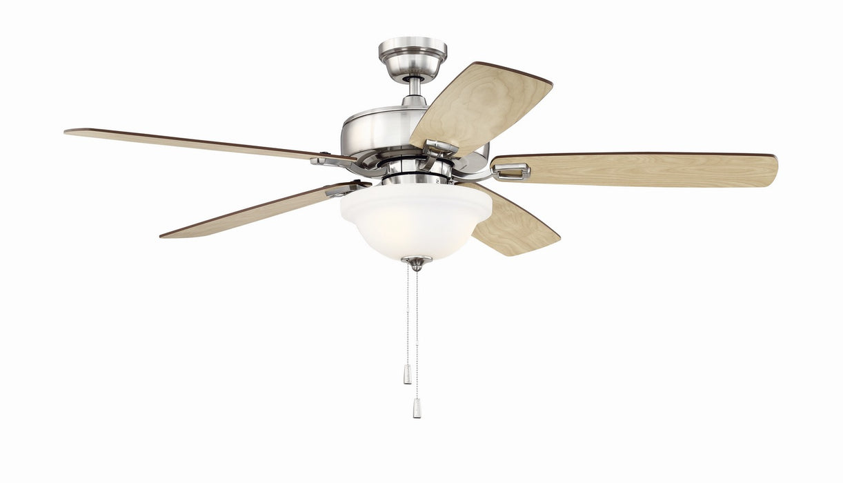 Craftmade - TCE52BNK5C1-C - 52" Ceiling Fan - Twist N Click 1 Light - Brushed Polished Nickel