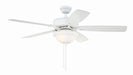 Craftmade - TCE52W5C1-C - 52" Ceiling Fan - Twist N Click 1 Light - White