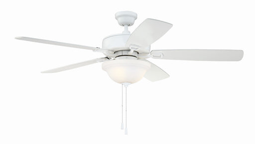 Craftmade - TCE52W5C1-C - 52" Ceiling Fan - Twist N Click 1 Light - White