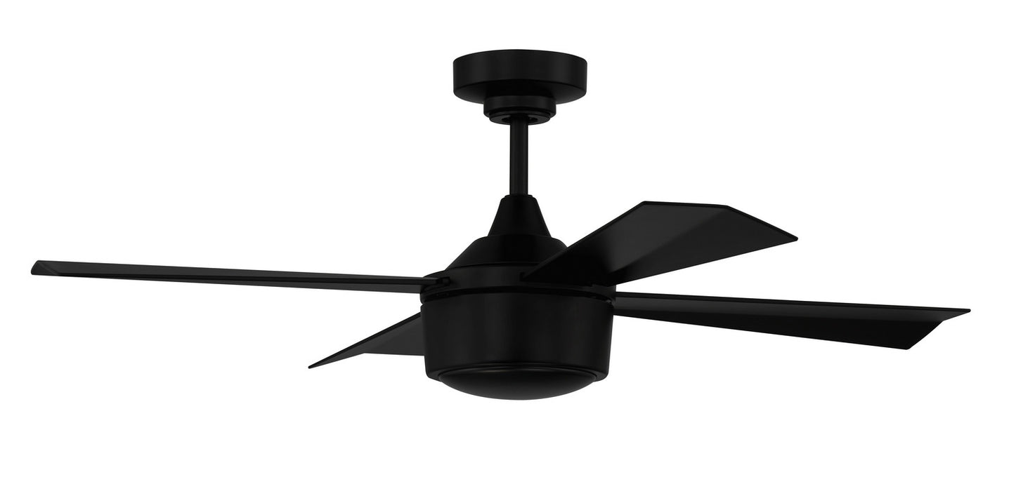 Craftmade - THO42FB4 - 42" Ceiling Fan - Theo Indoor/Outdoor - Flat Black