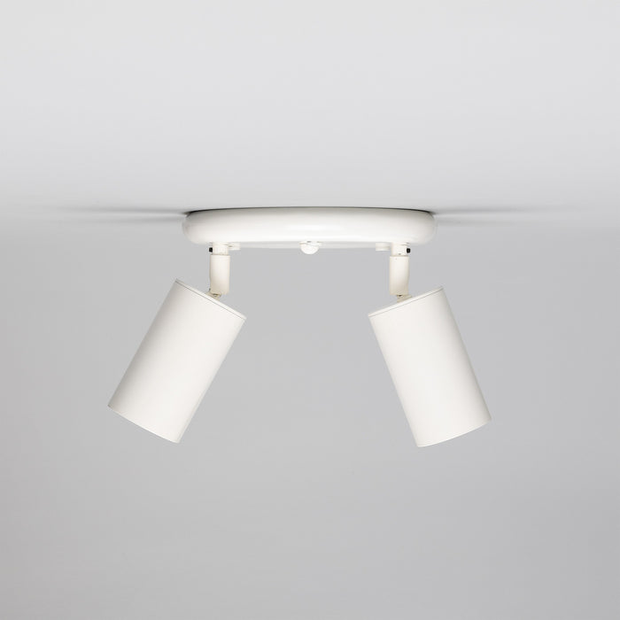 Mullan Lighting - MLCF132PCWTE - Two Light Flush Mount - Evanston - Powder-Coated White
