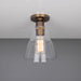 Mullan Lighting - MLCF15ANTBRS - One Light Flush Mount - Rigale - Antique Brass