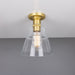 Mullan Lighting - MLCF15SATBRS - One Light Flush Mount - Rigale - Satin Brass
