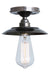 Mullan Lighting - MLCF17ANTSLV - One Light Flush Mount - Reznor - Antique Silver