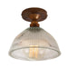 Mullan Lighting - MLCF19ANTBRS - One Light Flush Mount - Erbil - Antique Brass