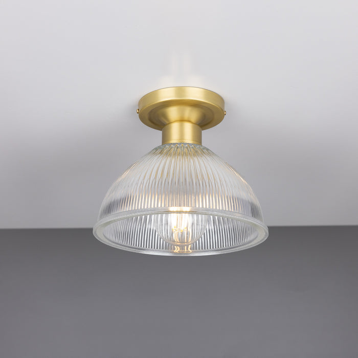 Mullan Lighting - MLCF19SATBRS - One Light Flush Mount - Erbil - Satin Brass