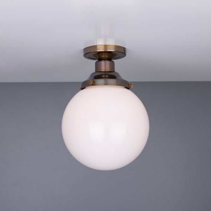 Mullan Lighting - MLCF28ANTBRS - One Light Flush Mount - Yerevan - Antique Brass
