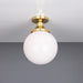 Mullan Lighting - MLCF28POLBRS - One Light Flush Mount - Yerevan - Polished Brass
