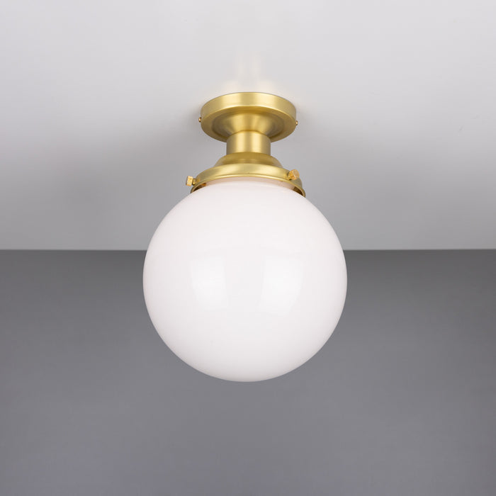 Mullan Lighting - MLCF28SATBRS - One Light Flush Mount - Yerevan - Satin Brass