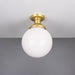 Mullan Lighting - MLCF28SATBRS - One Light Flush Mount - Yerevan - Satin Brass